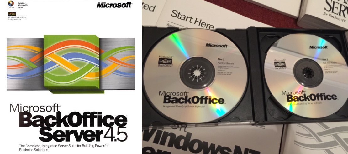 BackOffice Install CDs and 4.5 Box Cover (2000)
